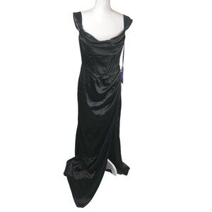 Ladivine by Cinderella Divine Corset Satin Whimsigoth Formal Dress Sz 12 NWT